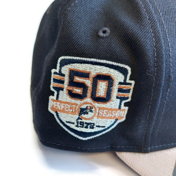 59Fifty New Era Size 7 1/8 Miami Dolphins Fitted Hat Cap Low Profile Curved - Picture 4 of 9